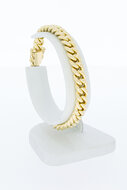Gourmet armband 14 Karaat goud - 18,7 cm