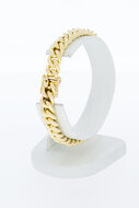 Gourmet armband 14 Karaat goud - 18,7 cm