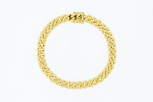 Gourmet armband 14 Karaat goud - 18,7 cm