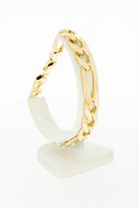 Figaro 14 Karaat armband goud - 24 cm