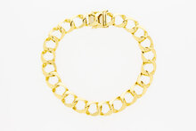 Gourmet armband 14 Karaat goud - 20,2 cm