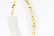 Figaro armband 14 Karaat gouden - 18,8 cm