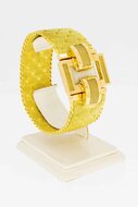 Gevlochten armband 18 karaat goud - 19,5 cm