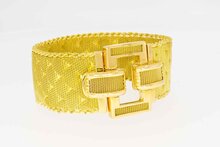 Gevlochten armband 18 karaat goud - 19,5 cm