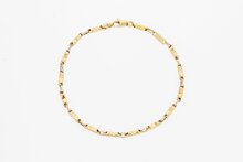  bicolor armband 14 Karaat goud - 20,3 cm