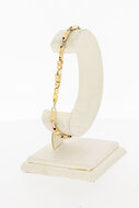  bicolor armband 14 Karaat goud - 20,3 cm