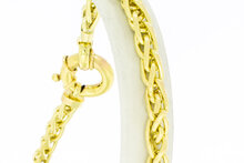 14 Karaat Vossenstaart armband - 25,3 cm