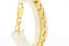 18 Karaat goud gourmet armband - 21,3 cm