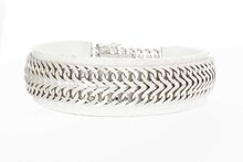 Gevlochten armband 14 Karaat - 19,3 cm