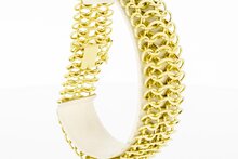 14 Karaat gevlochten armband - 22 cm