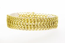 14 Karaat gevlochten armband - 22 cm