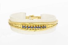14 Karaat gouden dames armband - 19 cm