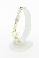 14 Karaat goud bicolor armband - 21,2 cm