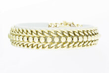 14 Karaat gevlochten armband - 19,4 cm