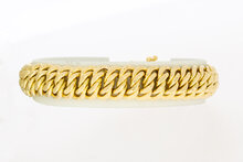 18 karaat gevlochten armband - 19 cm