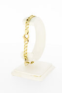 14 Karaat bicolor gouden Gourmet armband - 21 cm