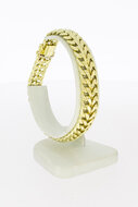 14 karaat gevlochten armband - 20,5 cm