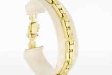 14 Karaat gouden Staafjes armband - 19,5 cm
