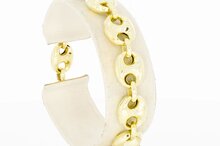 14 Karaat goud Anker schakelarmband - 19,0 cm