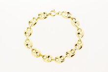 14 Karaat goud Anker schakelarmband - 19,0 cm