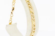 14 Karaat gouden Infinity armband - 21,1 cm