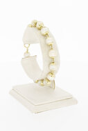 14 Karaat geel gouden Parelarmband - 19 cm