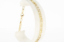 14 karaat Valkoog schakelarmband - 21 cm