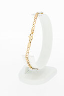 14 Karaat goud Gourmet armband - 21,2 cm