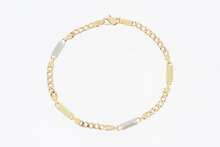 14 Karaat goud Gourmet armband - 21,2 cm