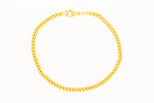 14 Karaat Gourmet schakelarmband - 19 cm