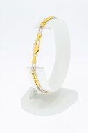 18 Karaat goud Gourmet armband - 19,2 cm