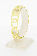 Gevlochten 18 Karaat goude armband - 21 cm