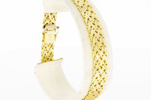 14 Karaat gevlochten goude armband - 19,4 cm