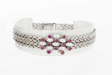 Edelsteen- armband 14 Karaat goud - 20 cm