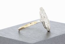14 Karaat goud diamant ring - 18,5 mm