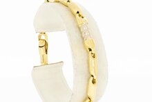 18 Karaat goud Staafjes armband -19,2 cm