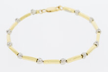 18 Karaat goud diamant Tennis - armband - 19 cm