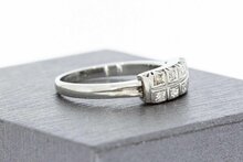 18 Karaat gouden diamant Bandring - 17,2 mm