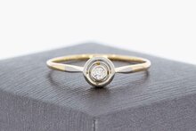 14 Karaat gouden diamantring - 19,9 mm