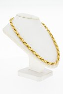 8 Karaat (geel) Koord ketting - 64,5 cm