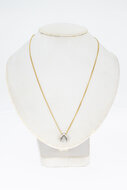 18 Karaat witgouden hanger dames
