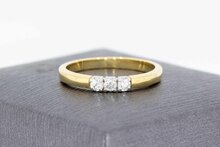 14 Karaat diamant Aanschuifring - 16,6 mm