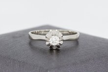 14 Karaat witgouden diamant ring - 17,2 mm