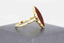 Vintage 14 Karaat Carneool ring - 19,9 mm