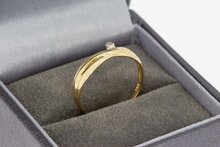 14 Karaat dames diamant ring - 17,2 mm