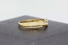 14 Karaat dames diamant ring - 17,2 mm
