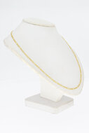 14 Karaat geel gouden Figaro ketting - 49,6 cm