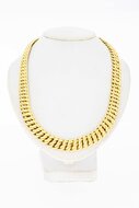 Gevlochten Collier 18 karaat goud - 44,2 cm