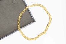 Gevlochten Collier 18 karaat goud - 44,2 cm