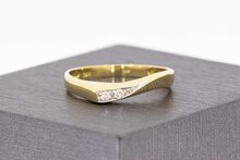 14 Karaat dames diamant ring - 17,7 mm
